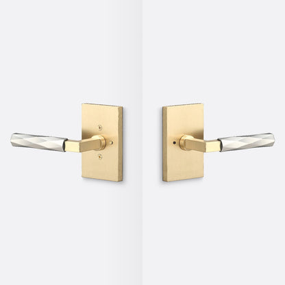 Sure-Loc LV102-GRIP-VT Vertex Grip Privacy Door Lever with Levanto Rosette