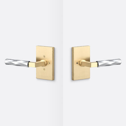 Sure-Loc LV102-GRIP-VT Vertex Grip Privacy Door Lever with Levanto Rosette.