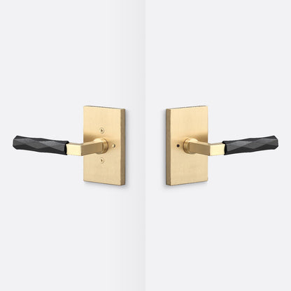 Sure-Loc LV102-GRIP-VT Vertex Grip Privacy Door Lever with Levanto Rosette
