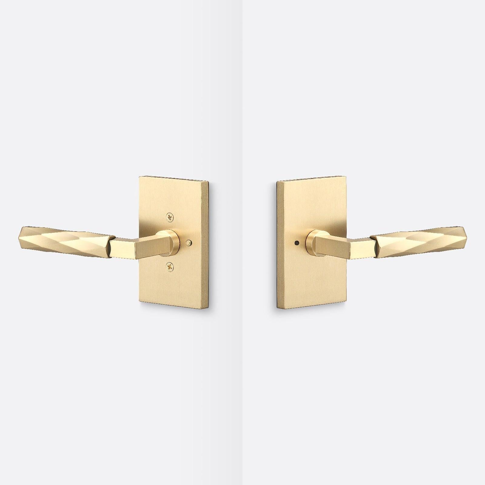 Sure-Loc LV102-GRIP-VT Vertex Grip Privacy Door Lever with Levanto Rosette.