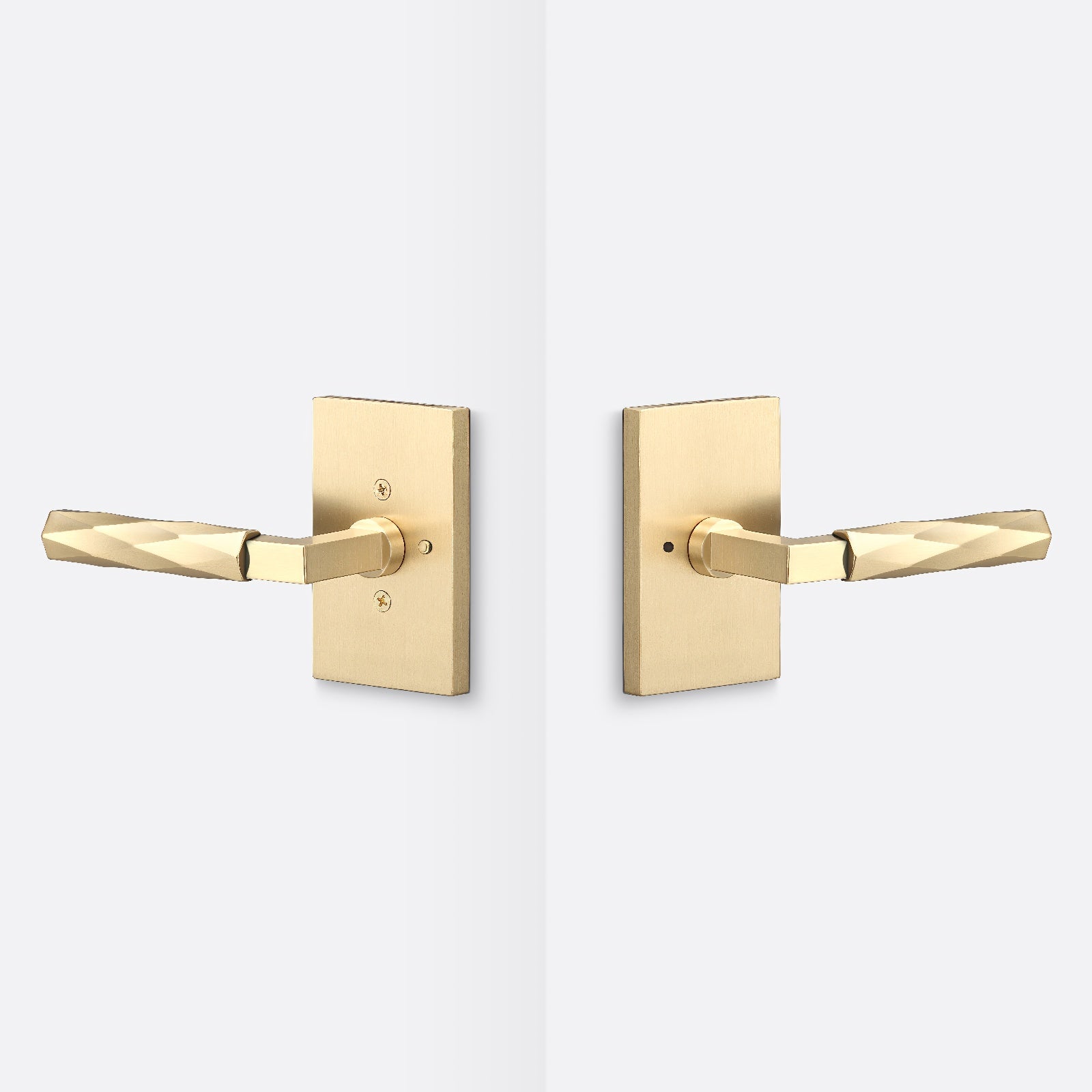 Sure-Loc LV102-GRIP-VT Vertex Grip Privacy Door Lever with Levanto Rosette