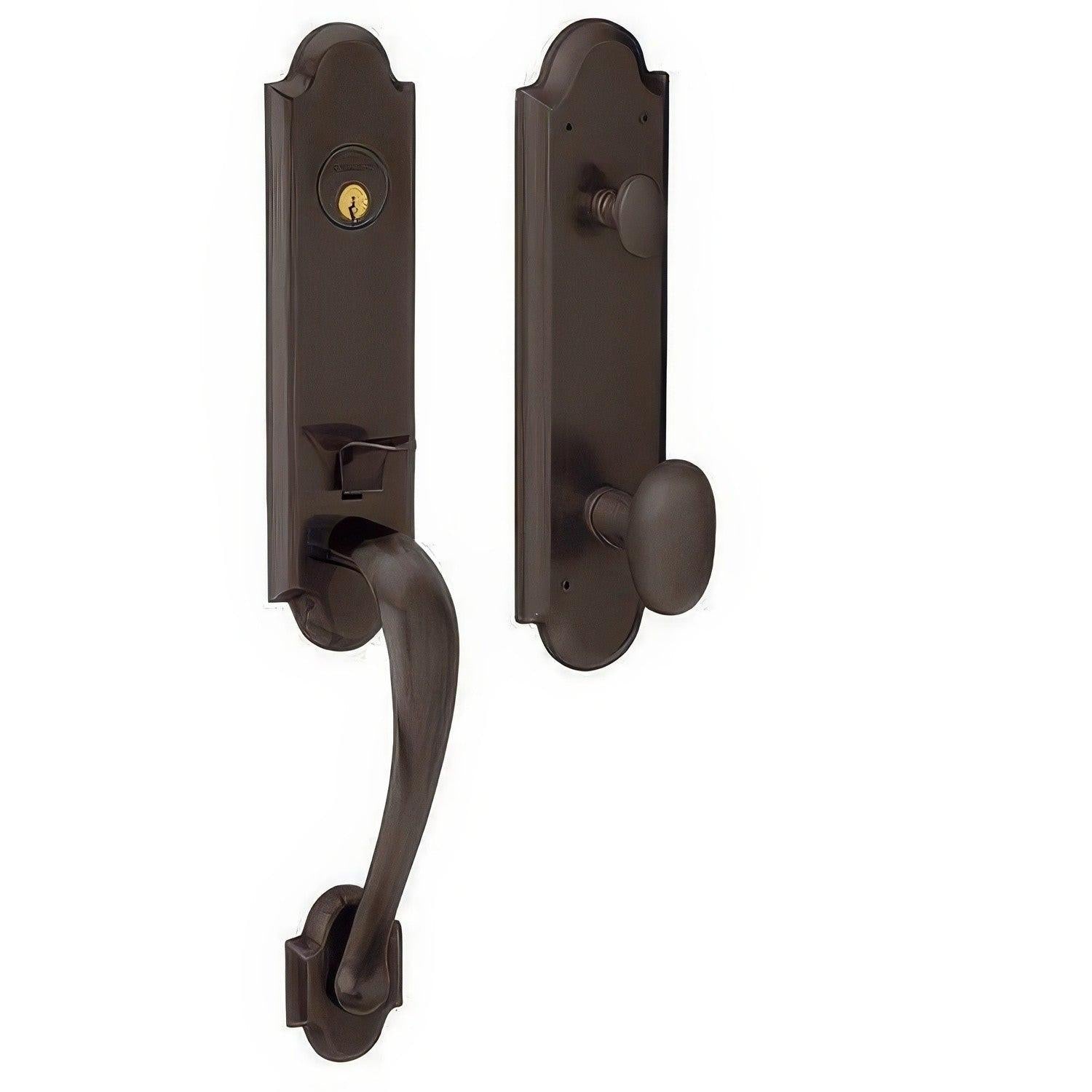 Baldwin M512.ENTR Boulder Single Cylinder Keyed Entry Mortise Lock Knob Handleset Trim