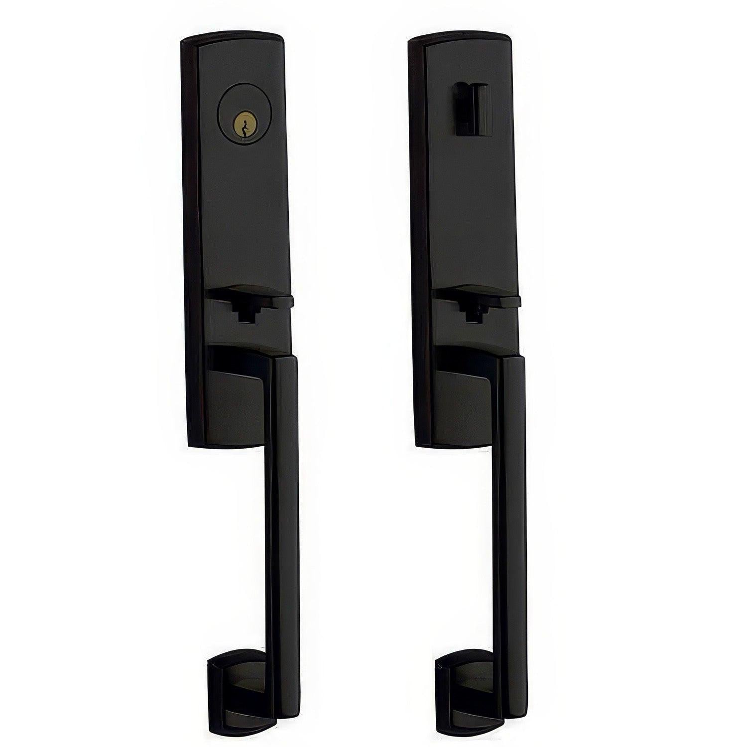 Baldwin M516.BB75 Soho Single Cylinder Mortise Entry Trim Set.
