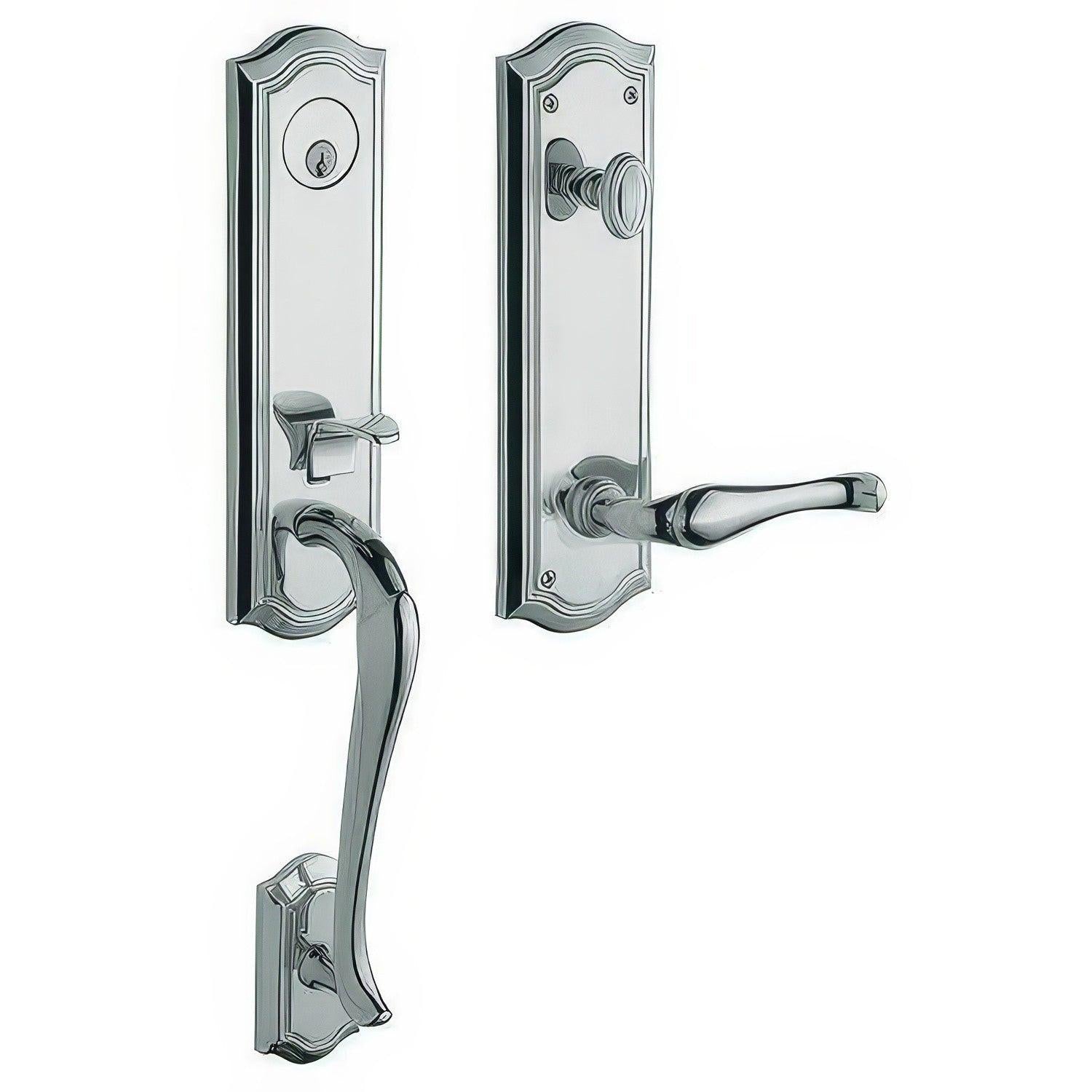 Baldwin M522.RENT Bethpage Right Hand Single Cylinder Mortise Entry Handleset.