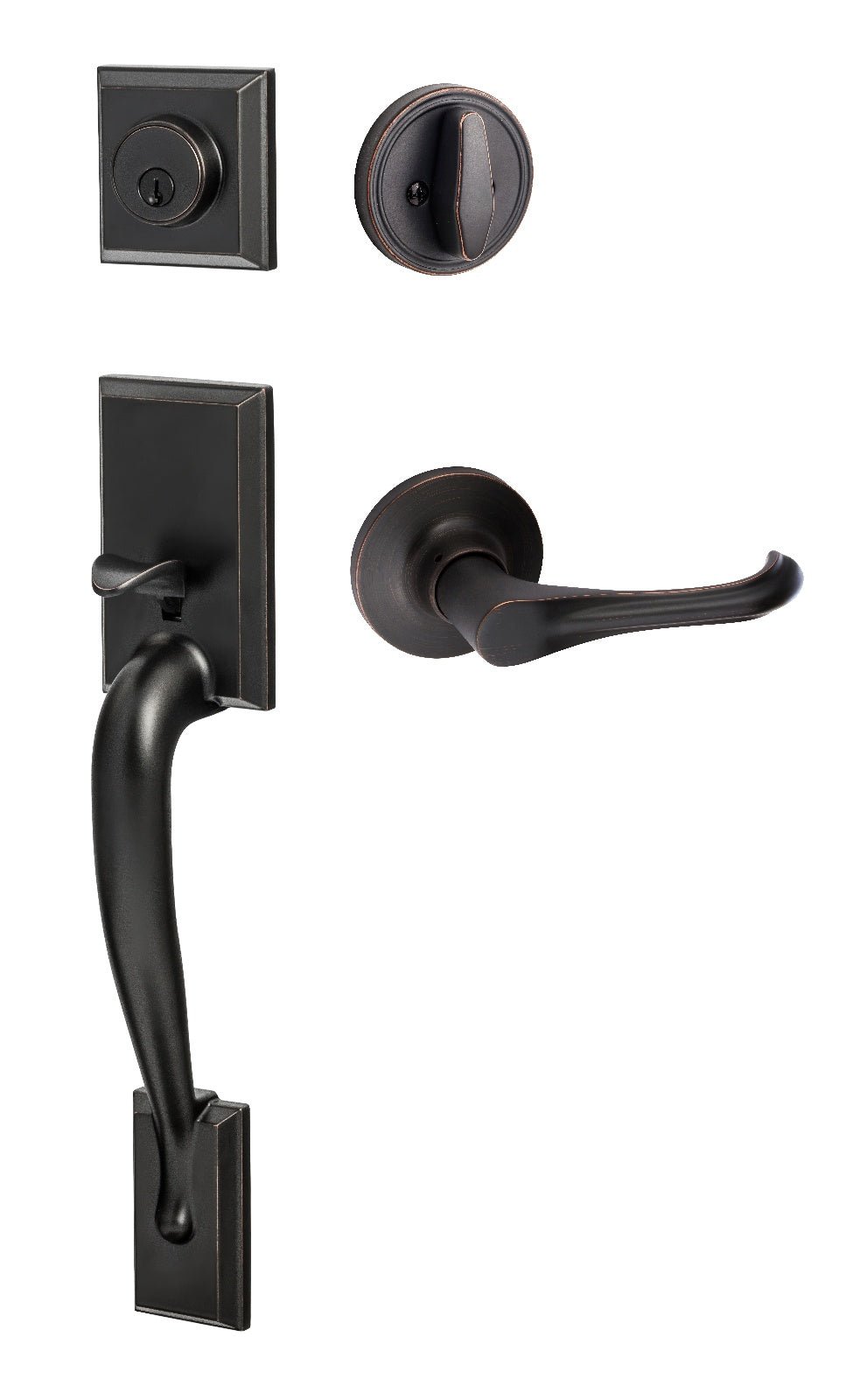 Sure-Loc MA507-HA Madison Single Cylinder Handleset with Helena Trim.