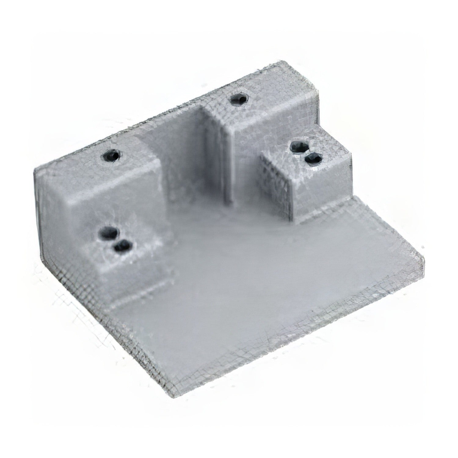 Ives MB2P Aluminum Door Coordinator Mounting Bracket 4" W x 3 1/4" W x 1-5/8" D