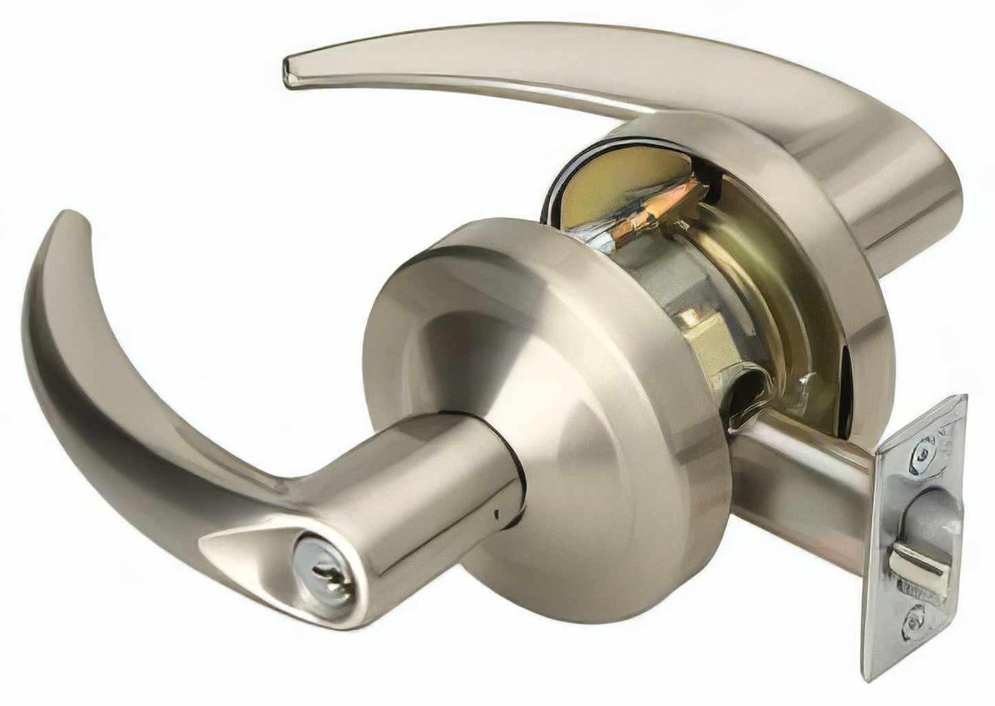 Schlage Commercial ND50PD-OME Omega Single Cylinder Office Door Lever - Less Cylinder
