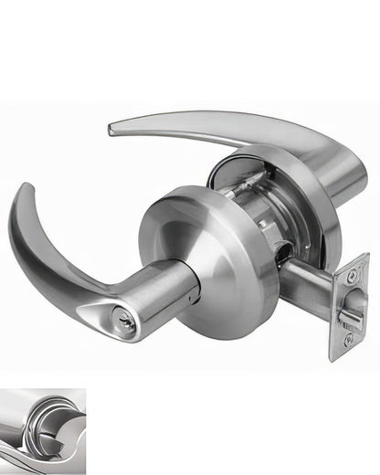 Schlage Commercial ND50PD-OME Omega Single Cylinder Office Door Lever - Less Cylinder