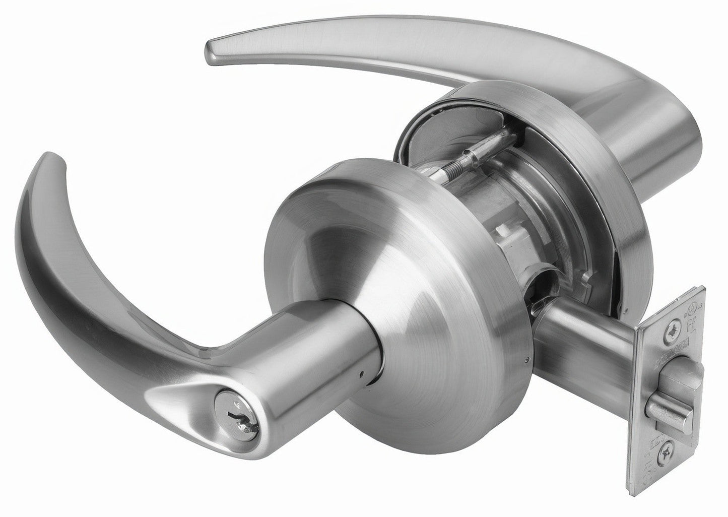 Schlage Commercial ND60BOME Omega Keyed Vestibule Door Lever Less Small Format Core