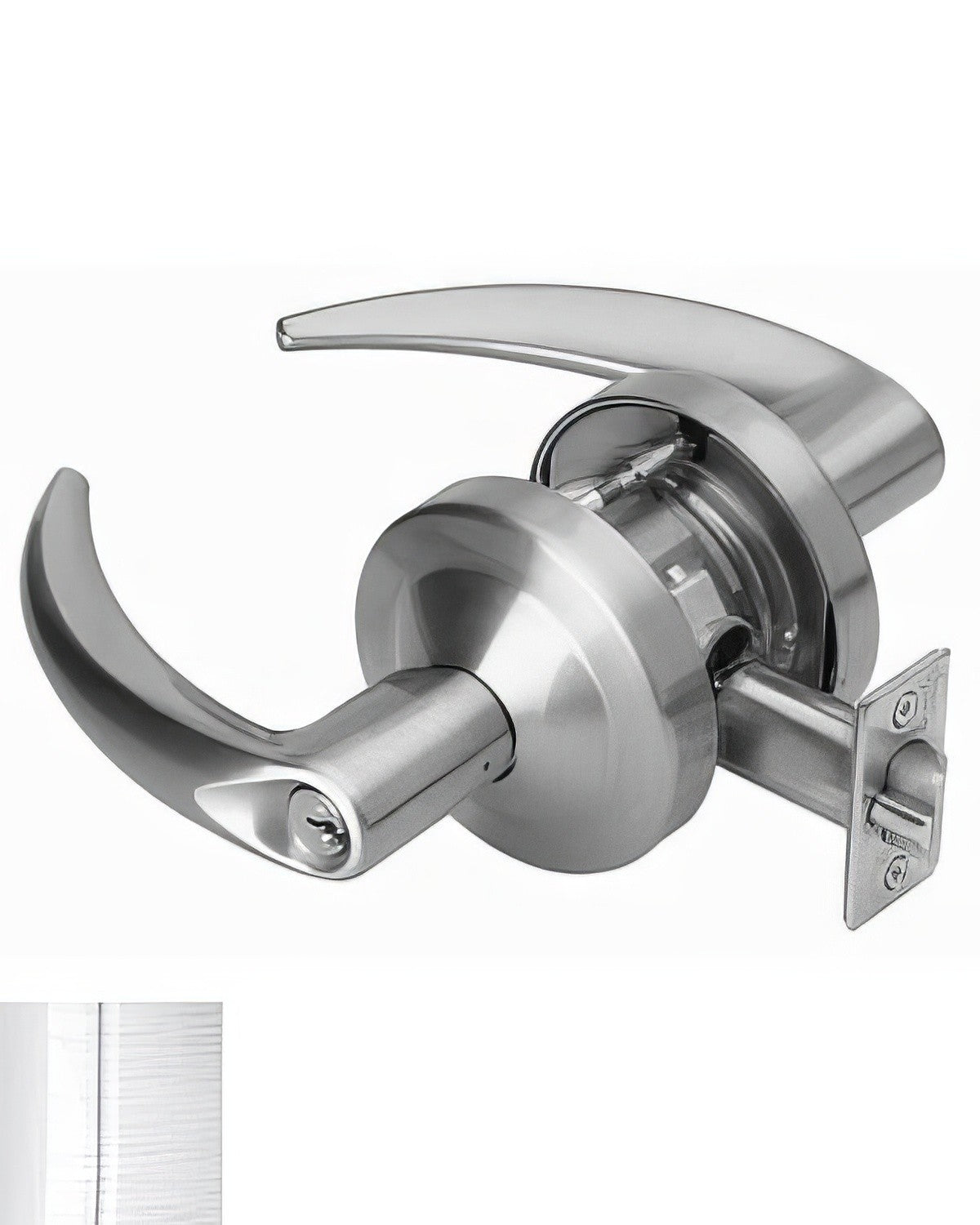 Schlage Commercial ND60BOME Omega Keyed Vestibule Door Lever Less Small Format Core