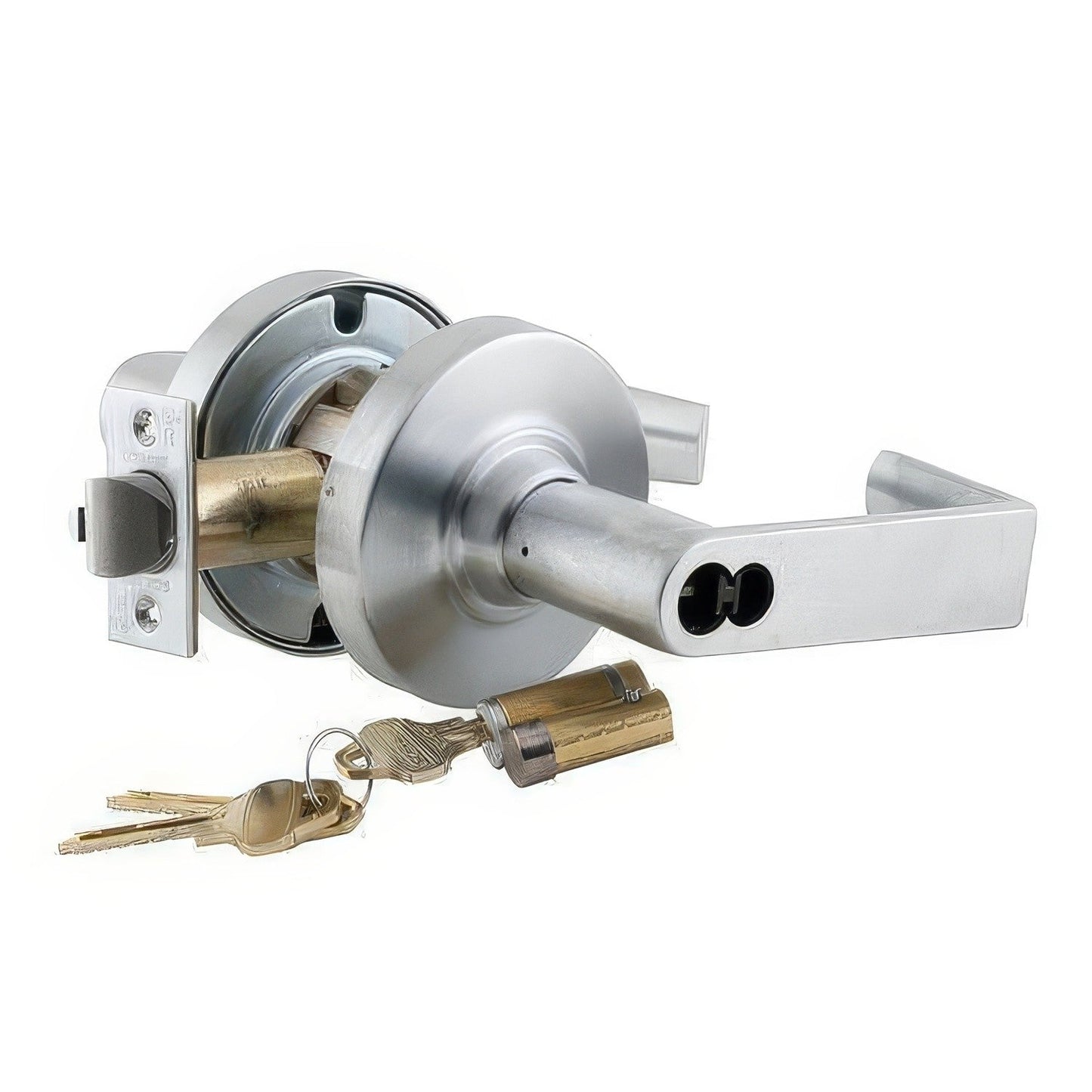Schlage Commercial ND70RRHO Rhodes Keyed Classroom Door Lever.