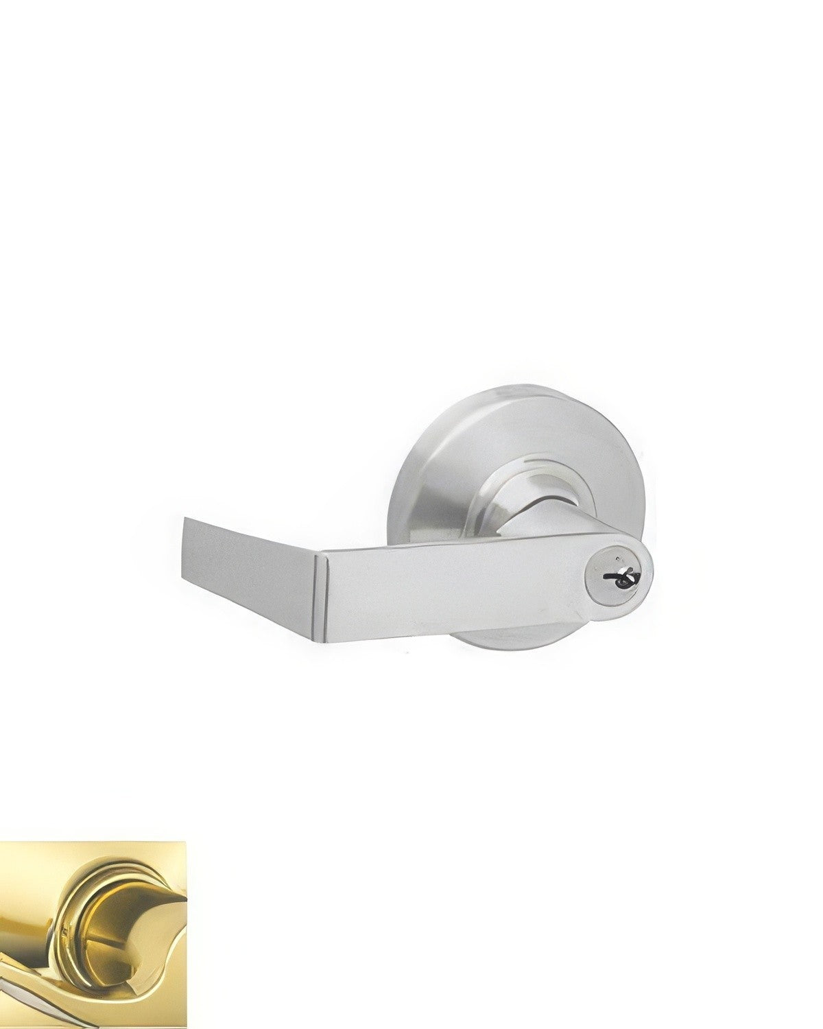 Schlage Commercial ND91PD-RHO Rhodes Entrance/Office with Vandlgard Door Lever Less Cylinder