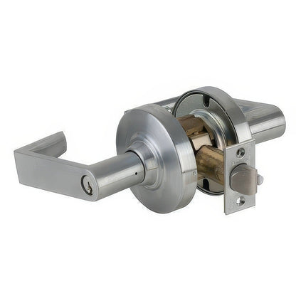 Schlage Commercial ND91PD-RHO Rhodes Entrance/Office with Vandlgard Door Lever Less Cylinder