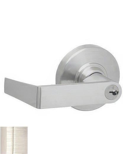 Schlage Commercial ND91RRHO Rhodes Vandlgard Keyed Entrance/Office Door Lever.