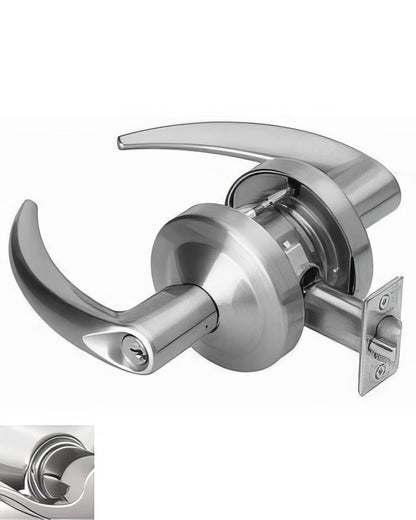 Schlage Commercial ND92BOME Omega Vandlgard Keyed Entry Door Lever.