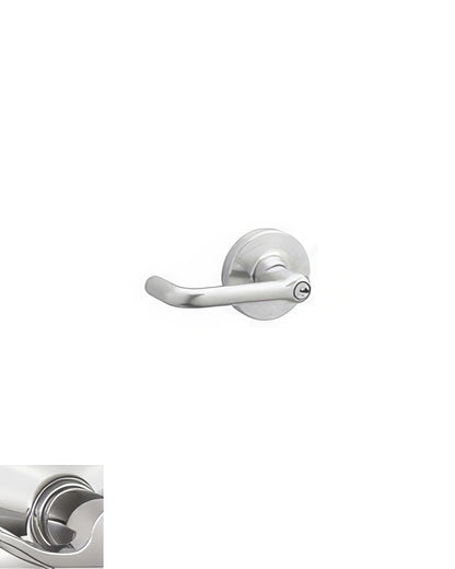 Schlage Commercial ND94BTLR Tubular Vandlgard Keyed Classroom Door Lever Less Small Format Core
