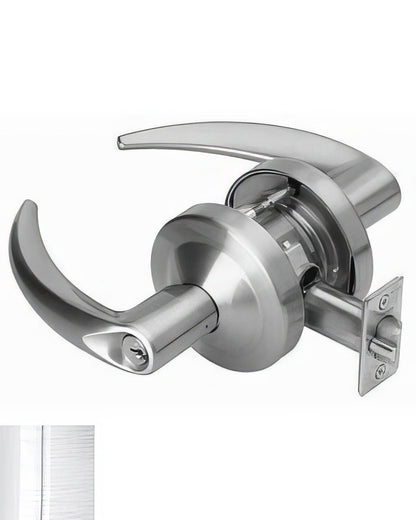 Schlage Commercial ND97BOME Omega Vandlgard Corridor Door Lever Less Small Format Core.