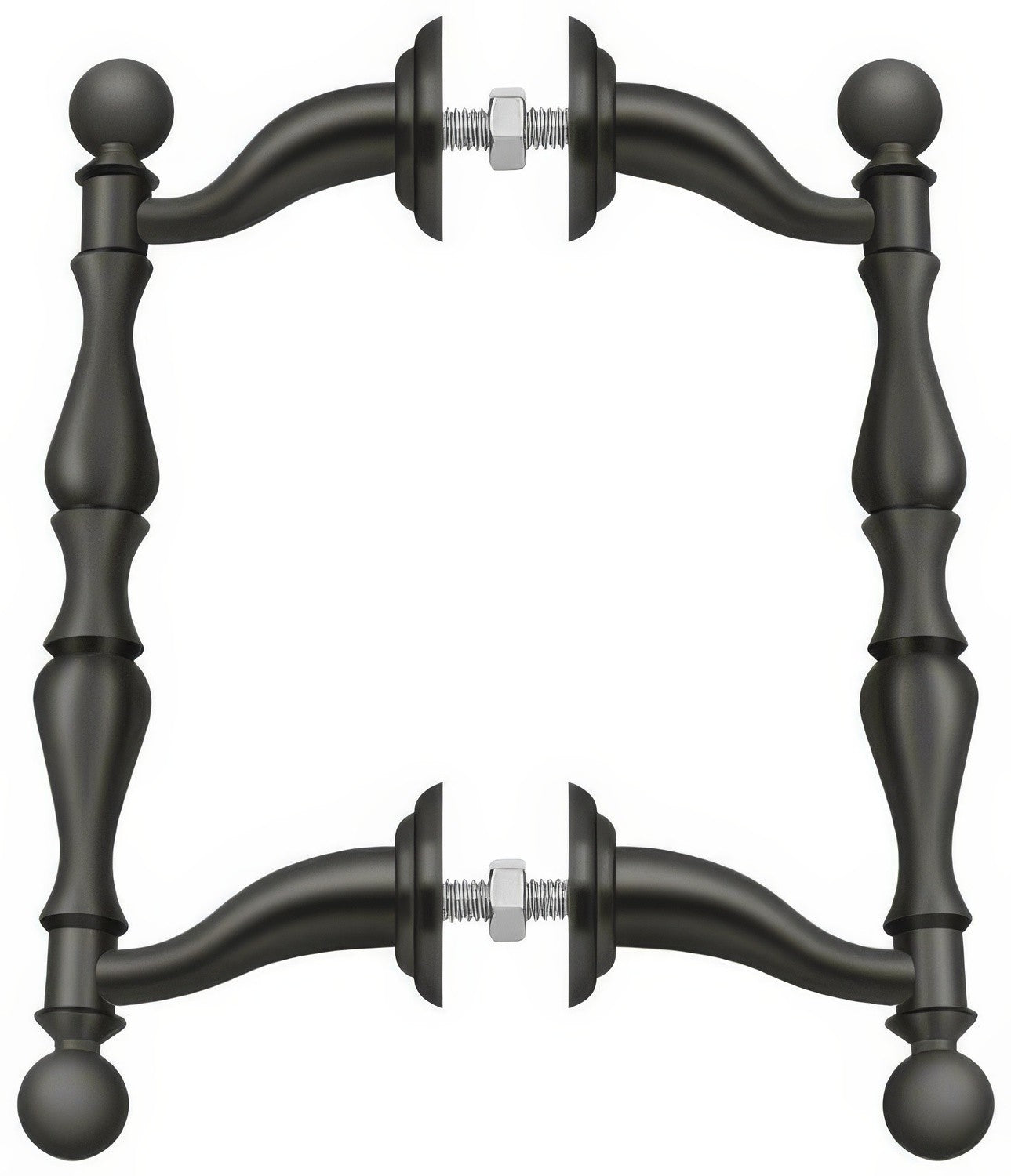 Deltana OHP620 6-3/16" Offset Back to Back Handle Pull with 4-3/16" Centers