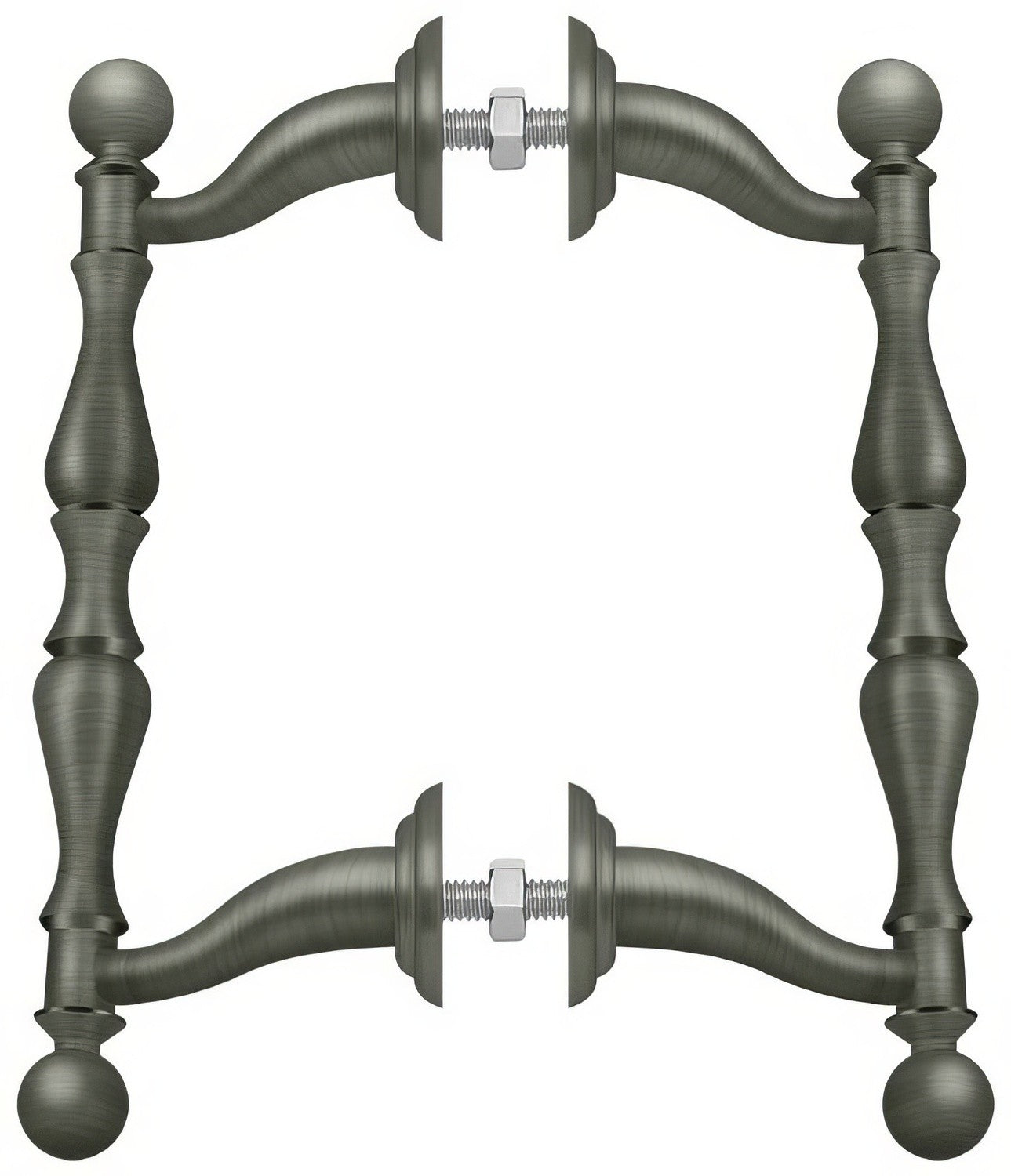 Deltana OHP620 6-3/16" Offset Back to Back Handle Pull with 4-3/16" Centers