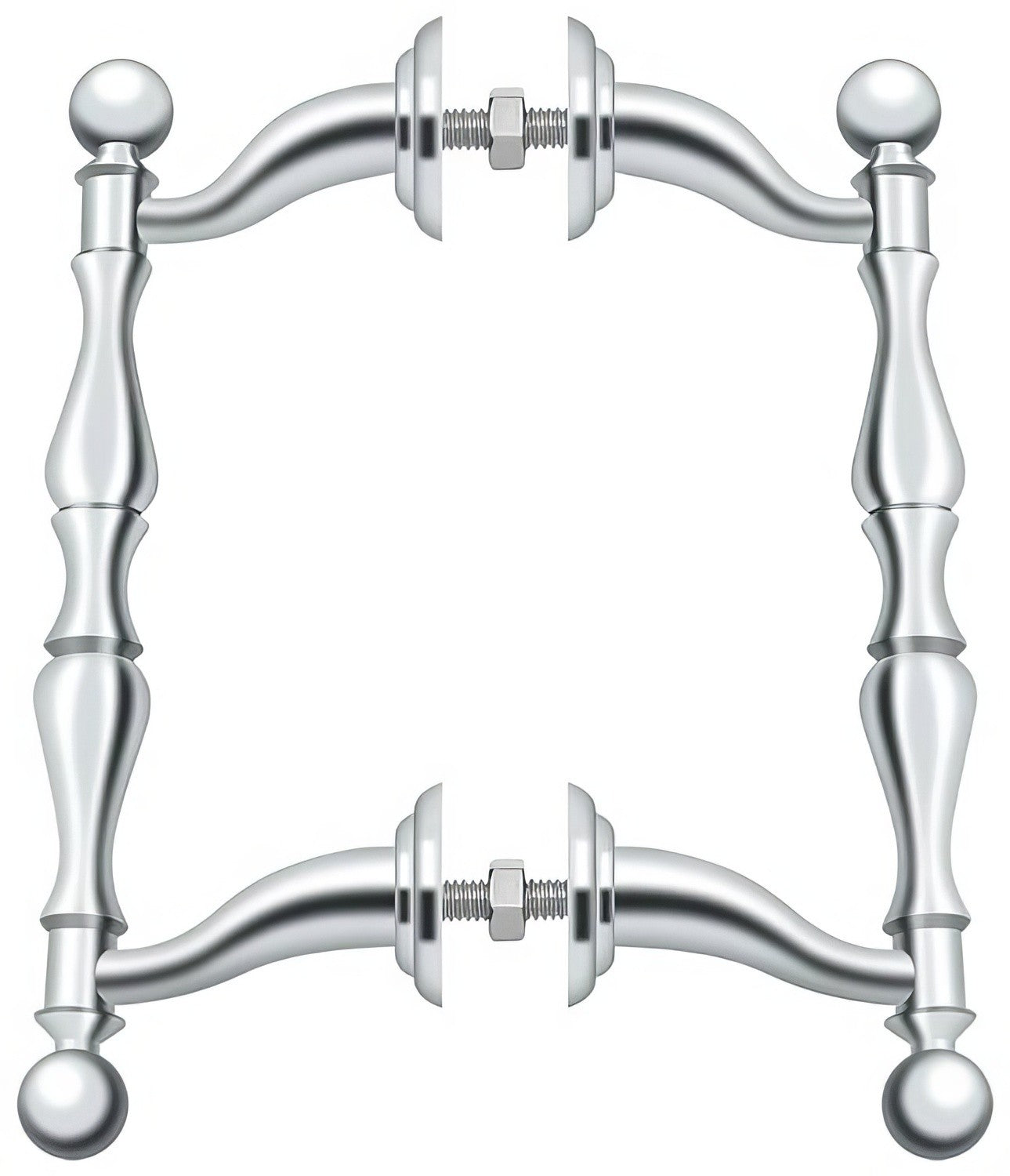 Deltana OHP620 6-3/16" Offset Back to Back Handle Pull with 4-3/16" Centers