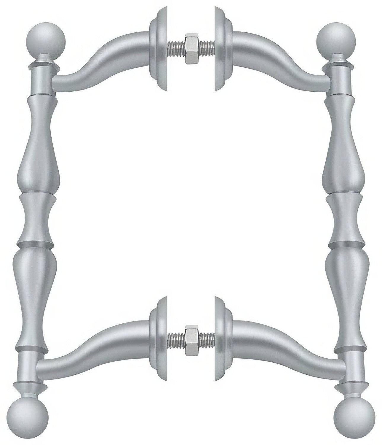 Deltana OHP620 6-3/16" Offset Back to Back Handle Pull with 4-3/16" Centers