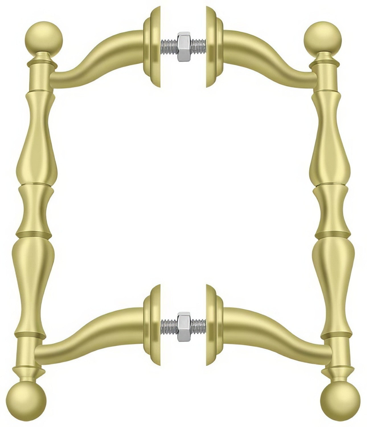 Deltana OHP620 6-3/16" Offset Back to Back Handle Pull with 4-3/16" Centers