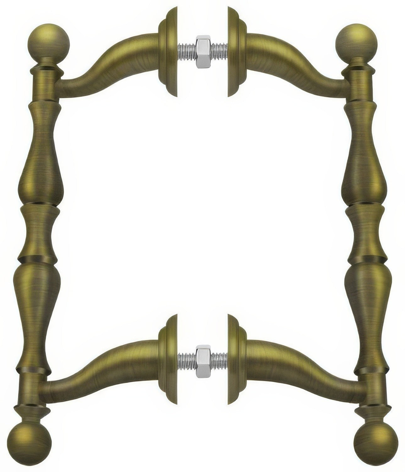 Deltana OHP620 6-3/16" Offset Back to Back Handle Pull with 4-3/16" Centers
