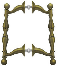 Deltana OHP620 6-3/16" Offset Back to Back Handle Pull with 4-3/16" Centers