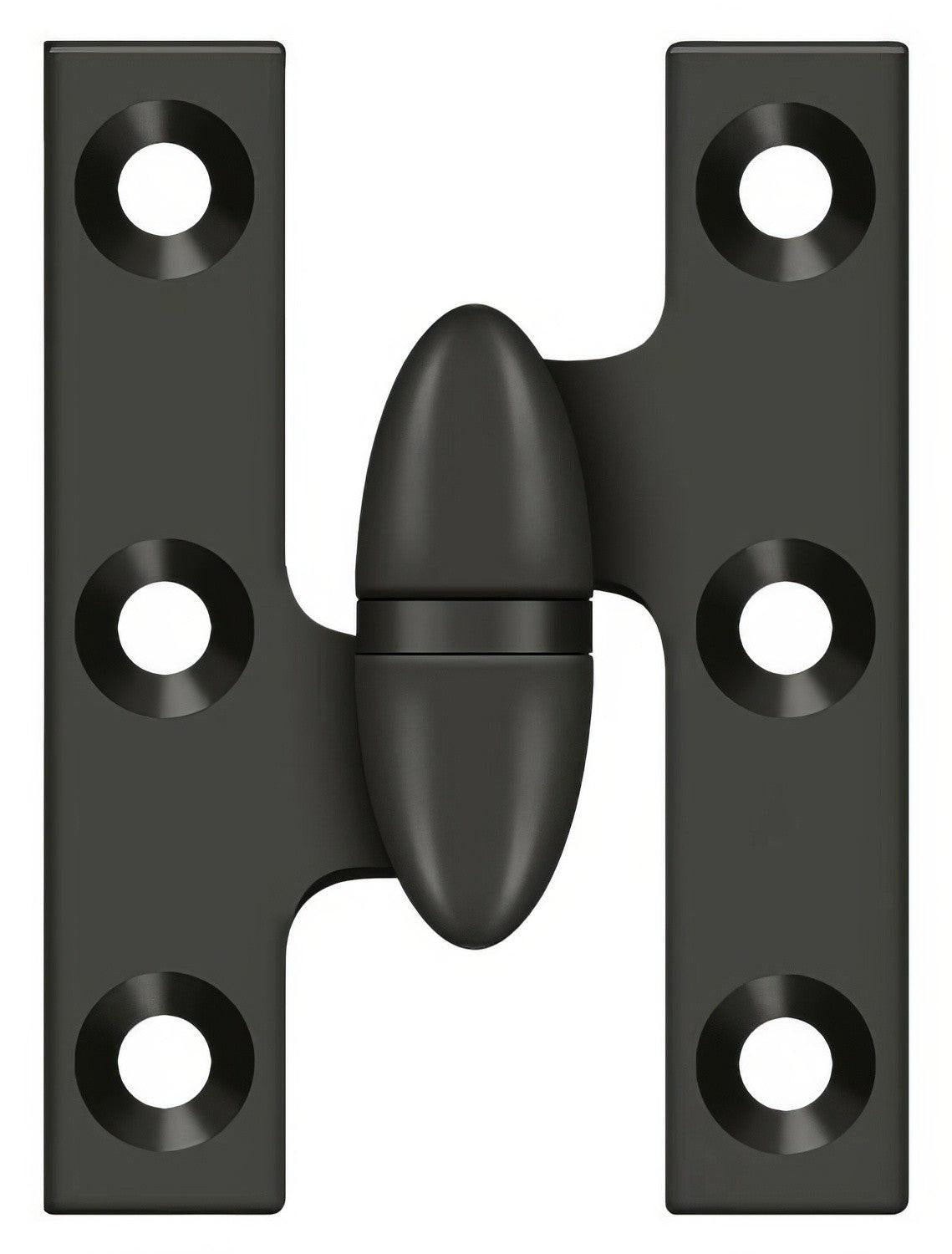 Deltana OK2015-L 2" x 1-1/2" Left Hand Olive Knuckle Hinge
