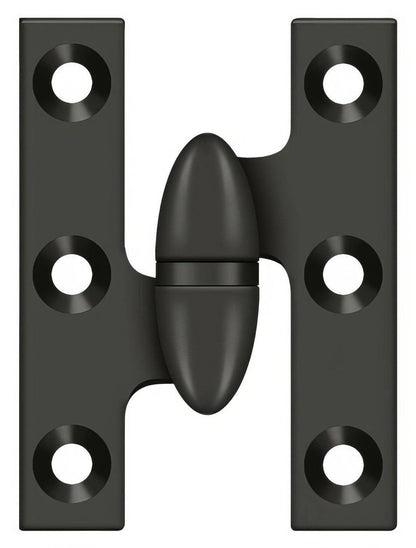 Deltana OK2015-L 2" x 1-1/2" Left Hand Olive Knuckle Hinge