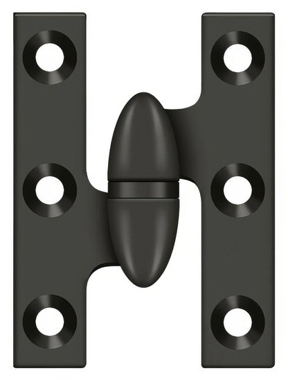 Deltana OK2015-L 2" x 1-1/2" Left Hand Olive Knuckle Hinge.