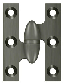 Deltana OK2015-L 2" x 1-1/2" Left Hand Olive Knuckle Hinge