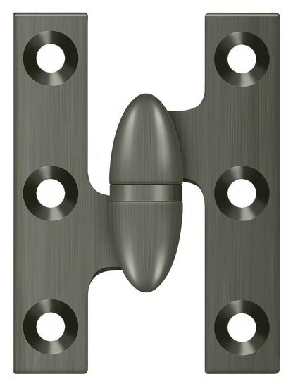 Deltana OK2015-L 2" x 1-1/2" Left Hand Olive Knuckle Hinge