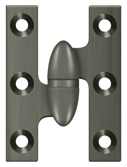 Deltana OK2015-L 2" x 1-1/2" Left Hand Olive Knuckle Hinge.