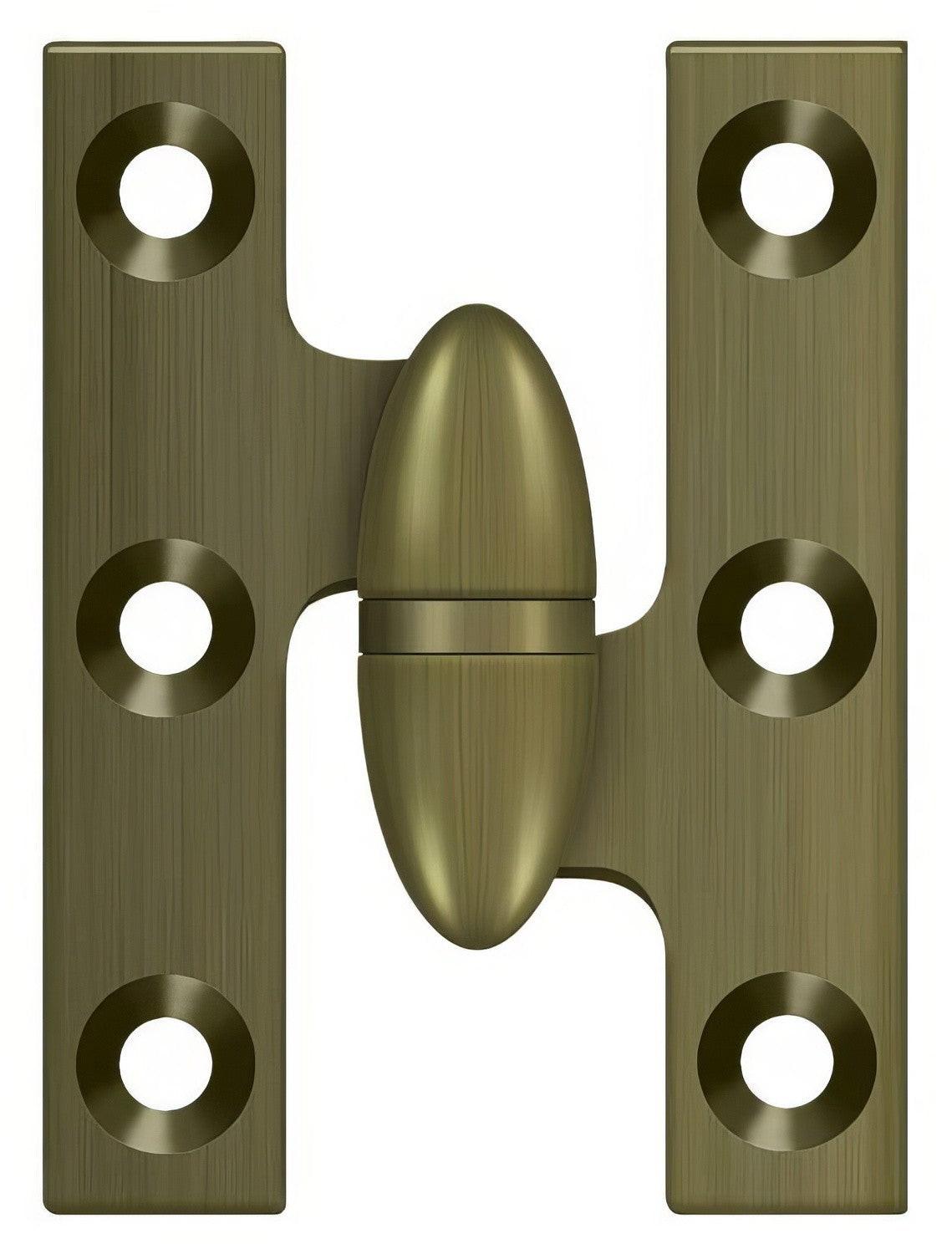 Deltana OK2015-R 2" x 1-1/2" Right Hand Olive Knuckle Hinge