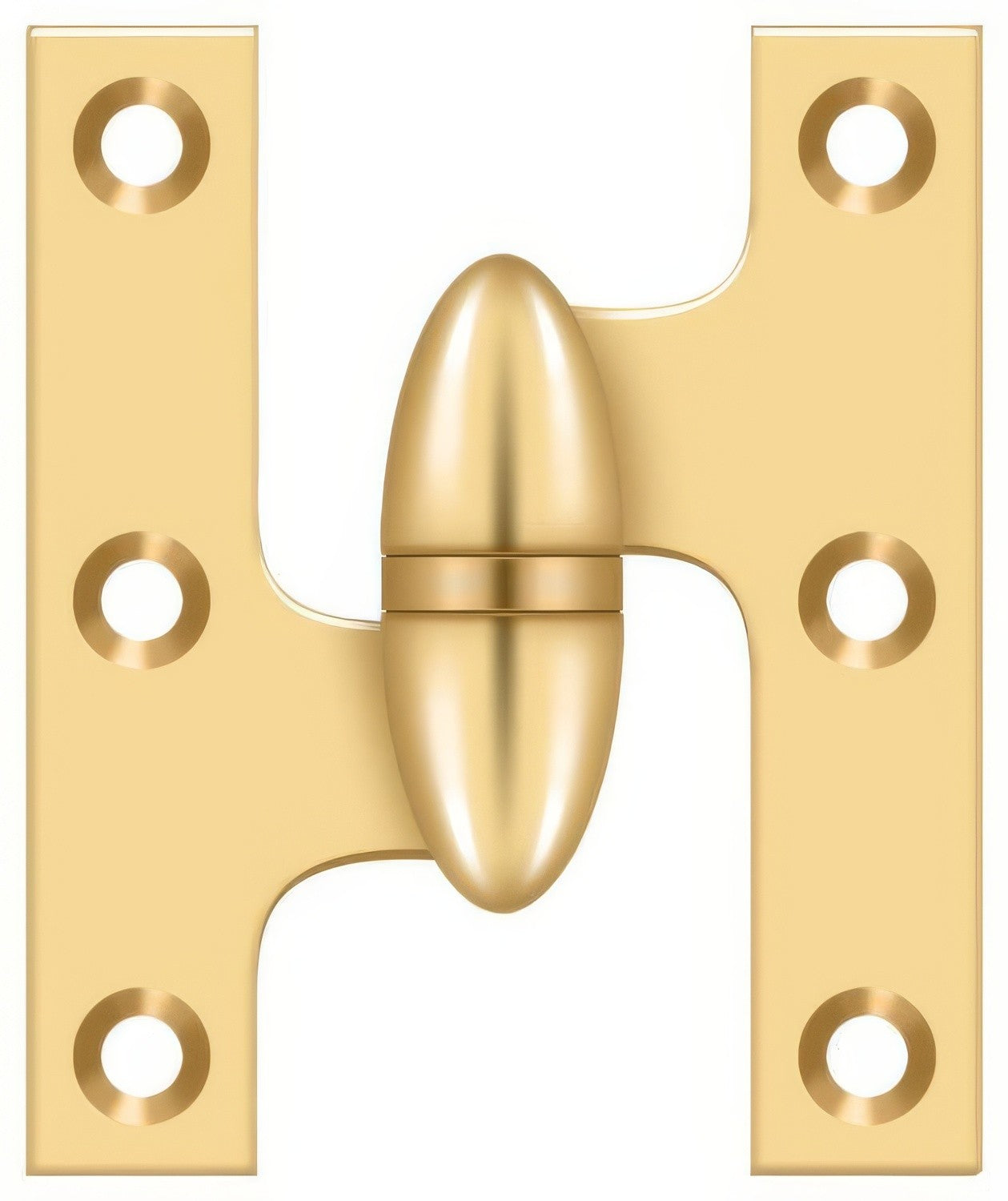 Deltana OK2520-L 2-1/2" x 2" Left Hand Olive Knuckle Hinge.