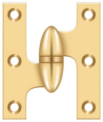 Deltana OK2520-L 2-1/2" x 2" Left Hand Olive Knuckle Hinge.