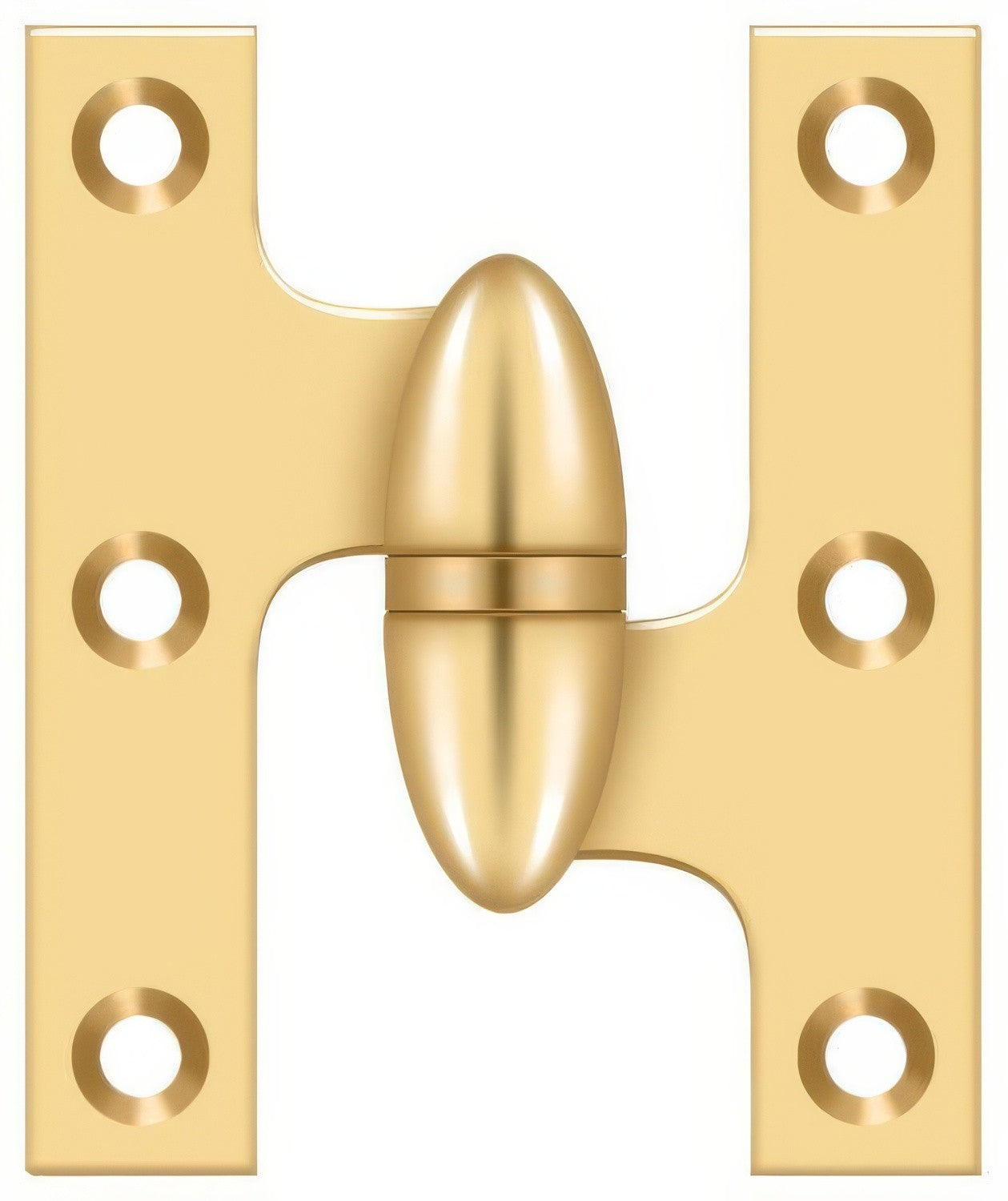 Deltana OK2520-R 2-1/2" x 2" Right Hand Olive Knuckle Hinge.