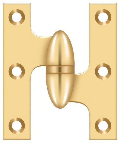 Deltana OK2520-R 2-1/2" x 2" Right Hand Olive Knuckle Hinge