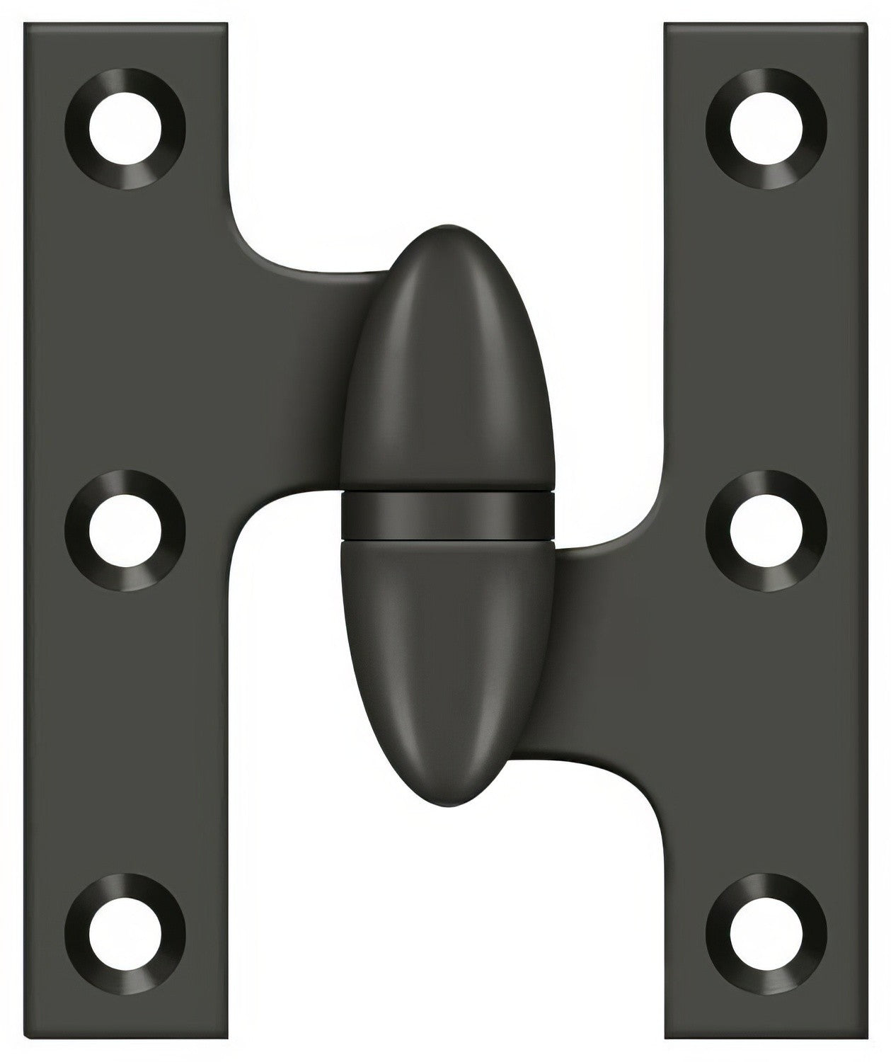 Deltana OK2520-R 2-1/2" x 2" Right Hand Olive Knuckle Hinge.