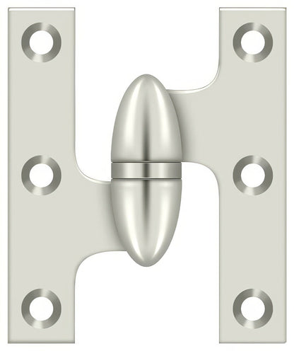 Deltana OK2520-L 2-1/2" x 2" Left Hand Olive Knuckle Hinge.