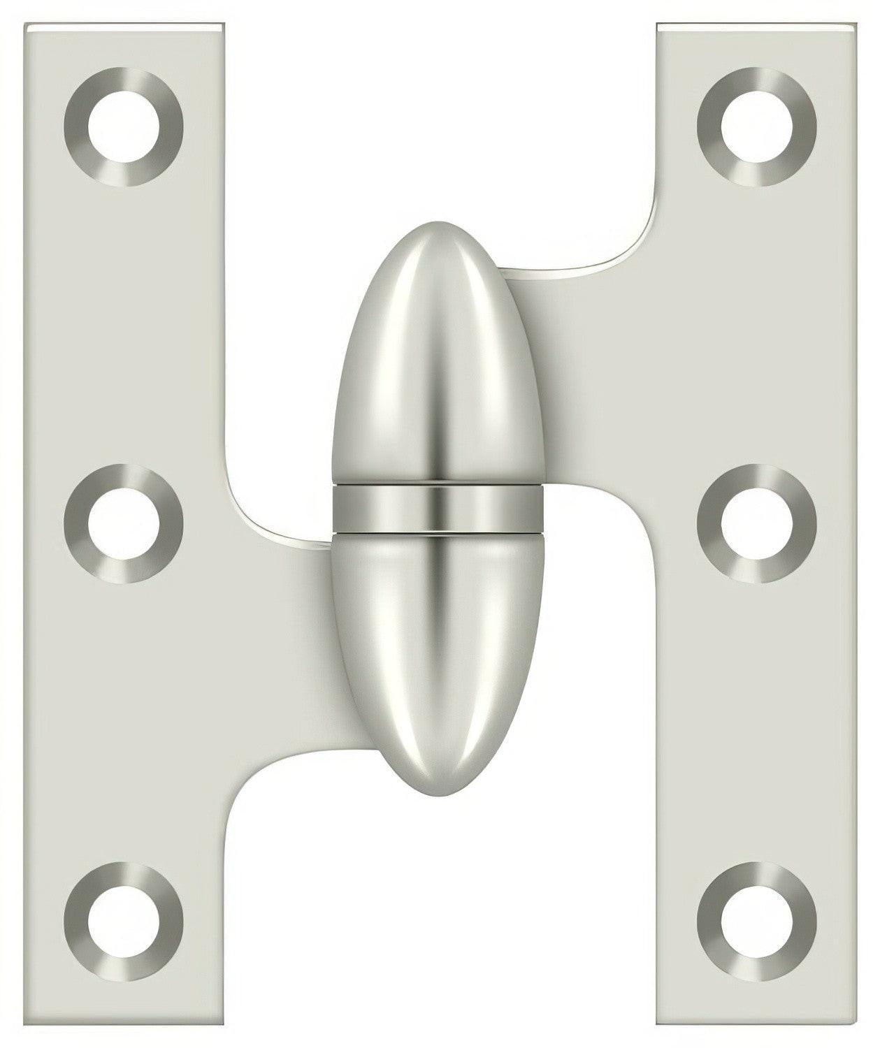 Deltana OK2520-L 2-1/2" x 2" Left Hand Olive Knuckle Hinge