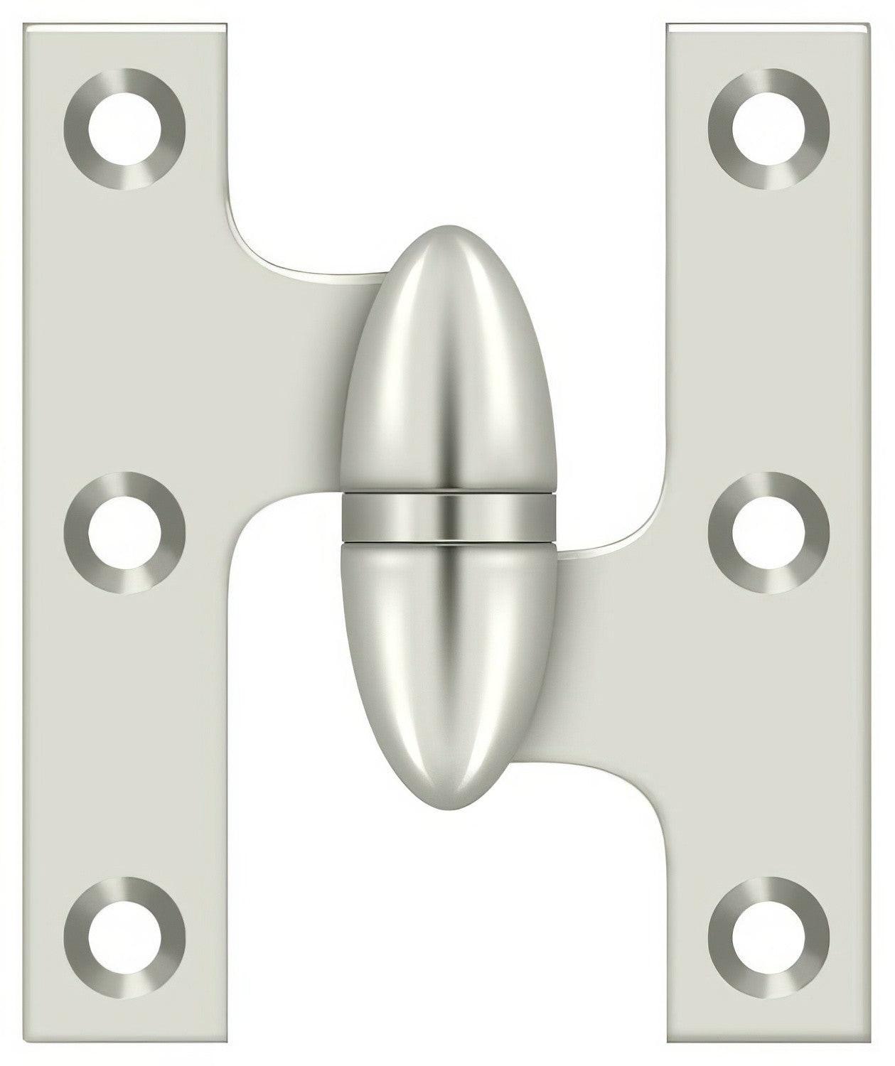Deltana OK2520-R 2-1/2" x 2" Right Hand Olive Knuckle Hinge