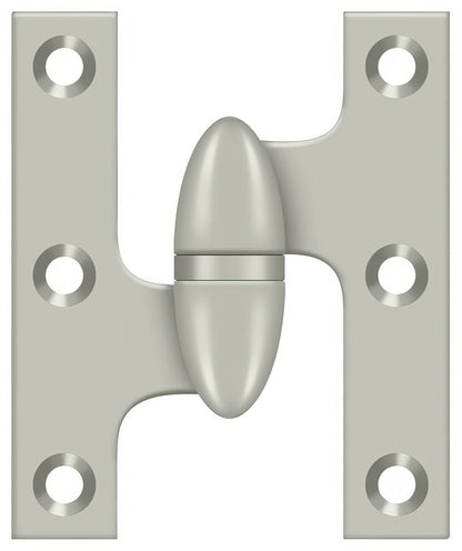 Deltana OK2520-L 2-1/2" x 2" Left Hand Olive Knuckle Hinge.