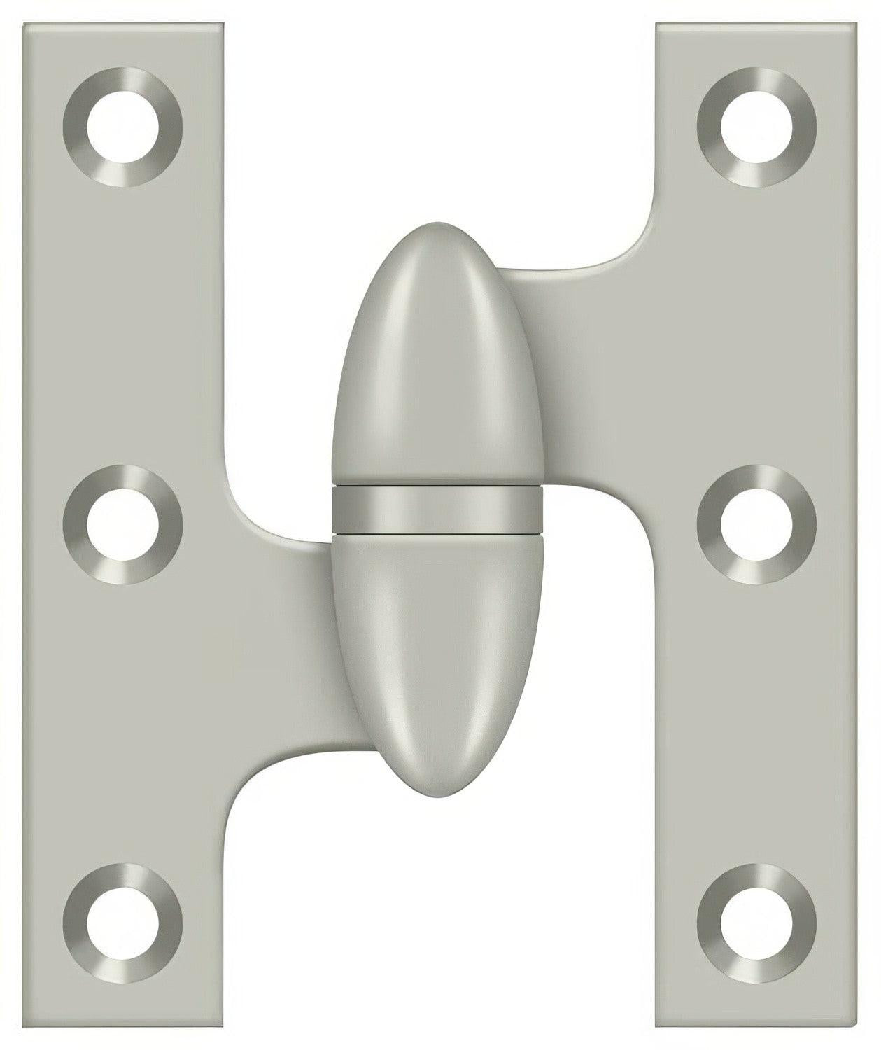 Deltana OK2520-L 2-1/2" x 2" Left Hand Olive Knuckle Hinge