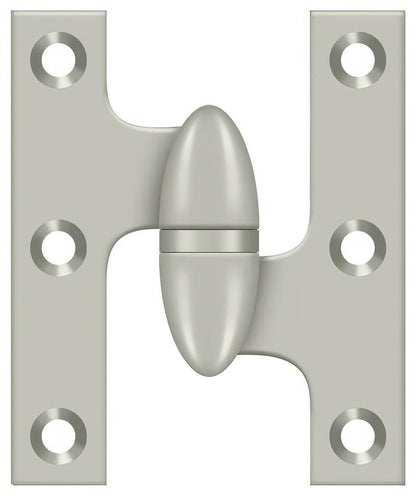 Deltana OK2520-R 2-1/2" x 2" Right Hand Olive Knuckle Hinge