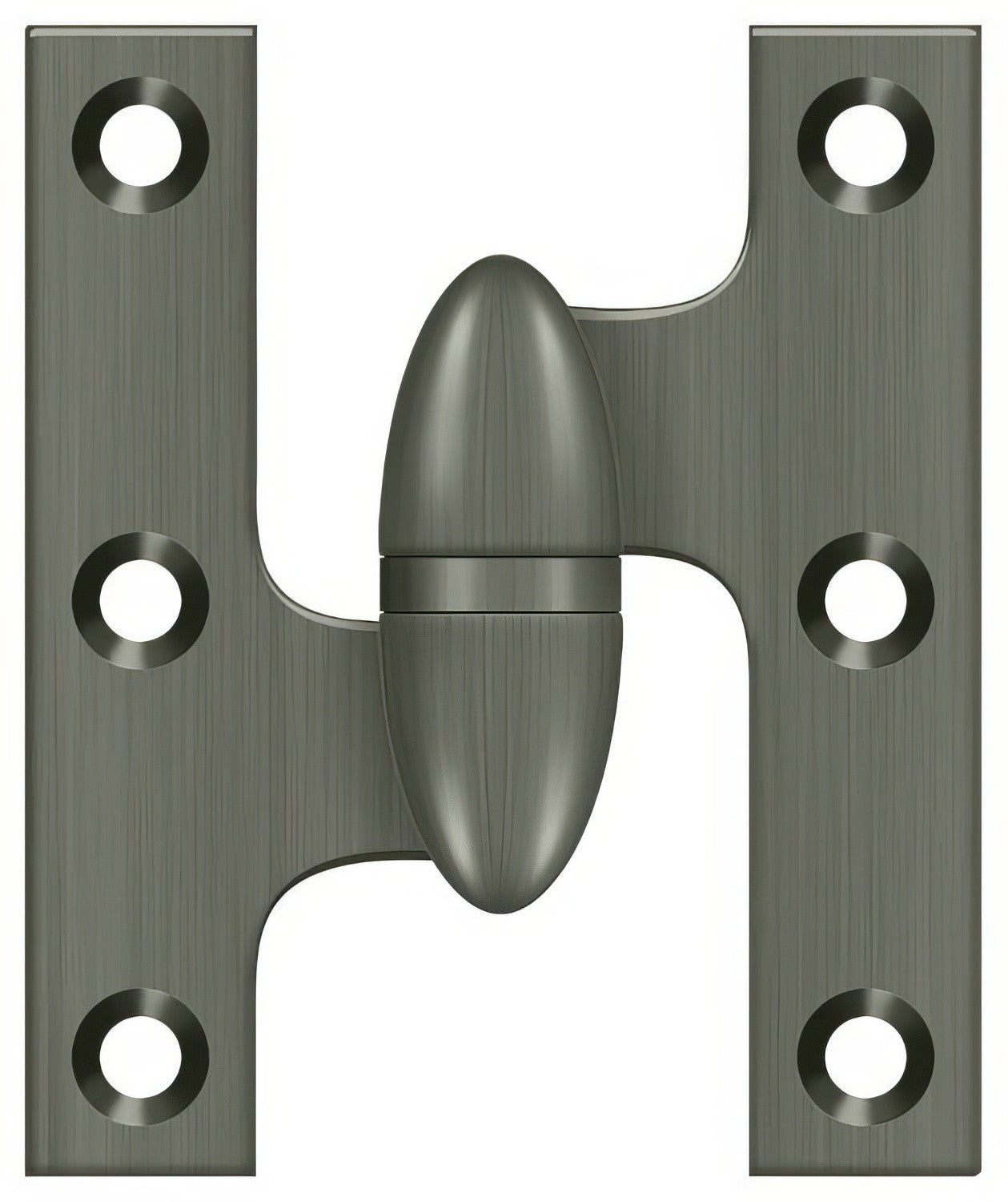 Deltana OK2520-L 2-1/2" x 2" Left Hand Olive Knuckle Hinge.