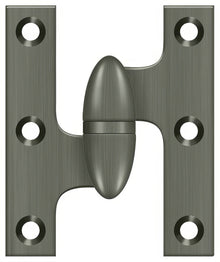 Deltana OK2520-L 2-1/2" x 2" Left Hand Olive Knuckle Hinge.