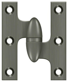 Deltana OK2520-R 2-1/2" x 2" Right Hand Olive Knuckle Hinge