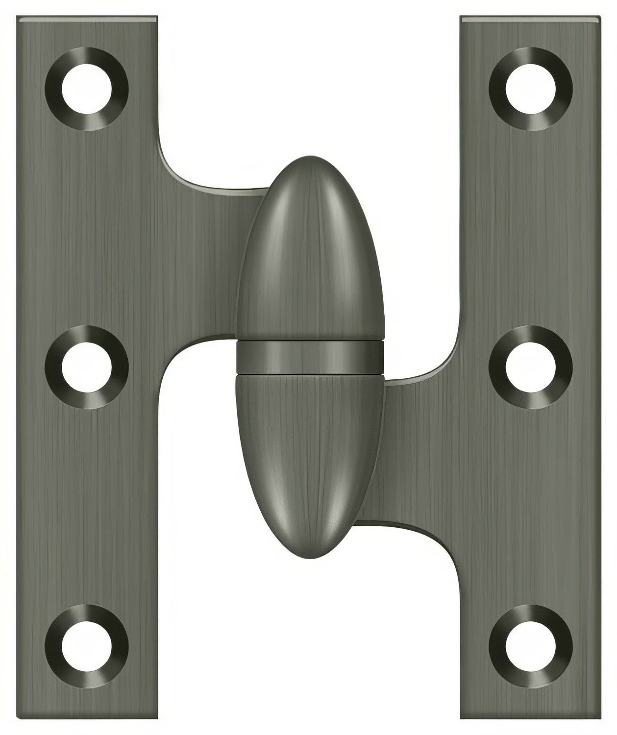 Deltana OK2520-R 2-1/2" x 2" Right Hand Olive Knuckle Hinge.